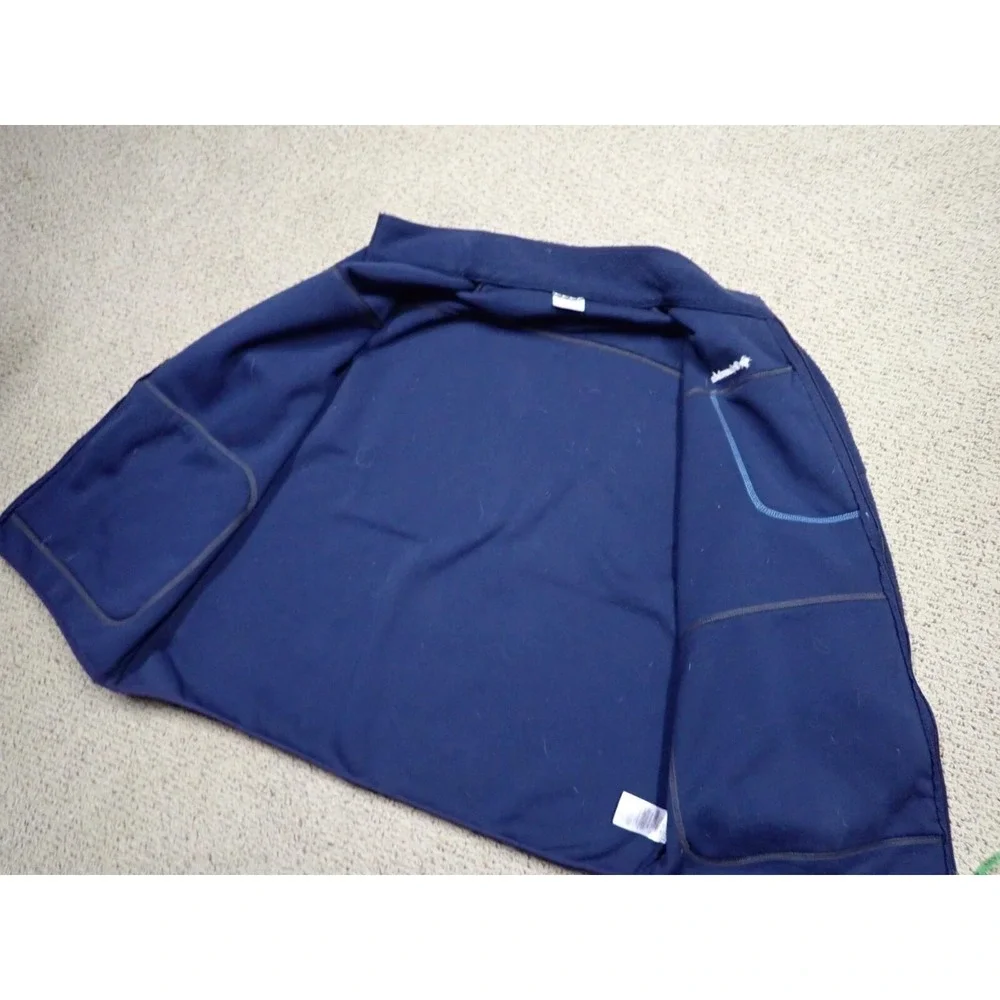 Columbia Fleece Jacket Mens‎ XXL Blue Excellent Full Zip Mock Neck Pocket